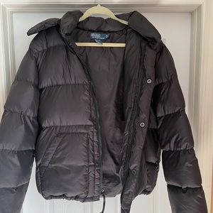 Ralph Lauren Polo Women’s Black Puffer Jacket (waterproof) (size L)